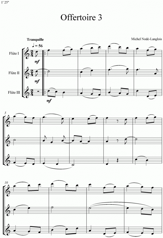Offertoire iii pour 3 flutes 0001